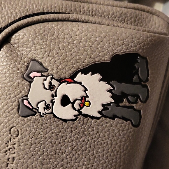 Marc Tetro schnauzer grey  Backpack BNWT HL M Purse Size Ty Ls M - Picture 3 of 6